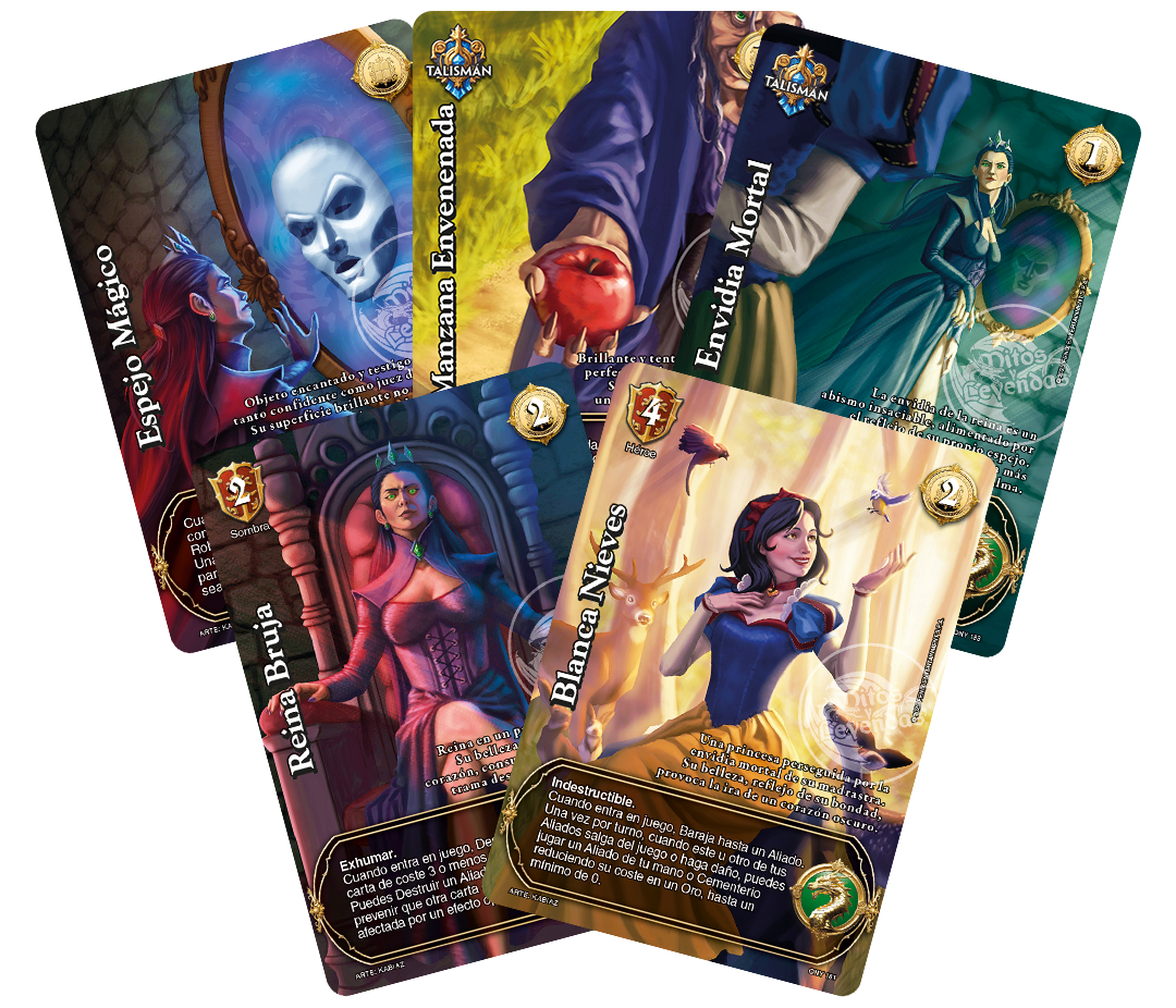 Cartas exclusivas Kit Blanca Nieves Onyria