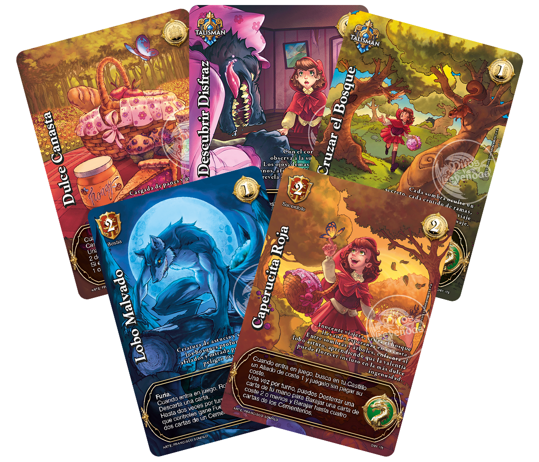 Cartas exclusivas Kit Caperucita Roja Onyria
