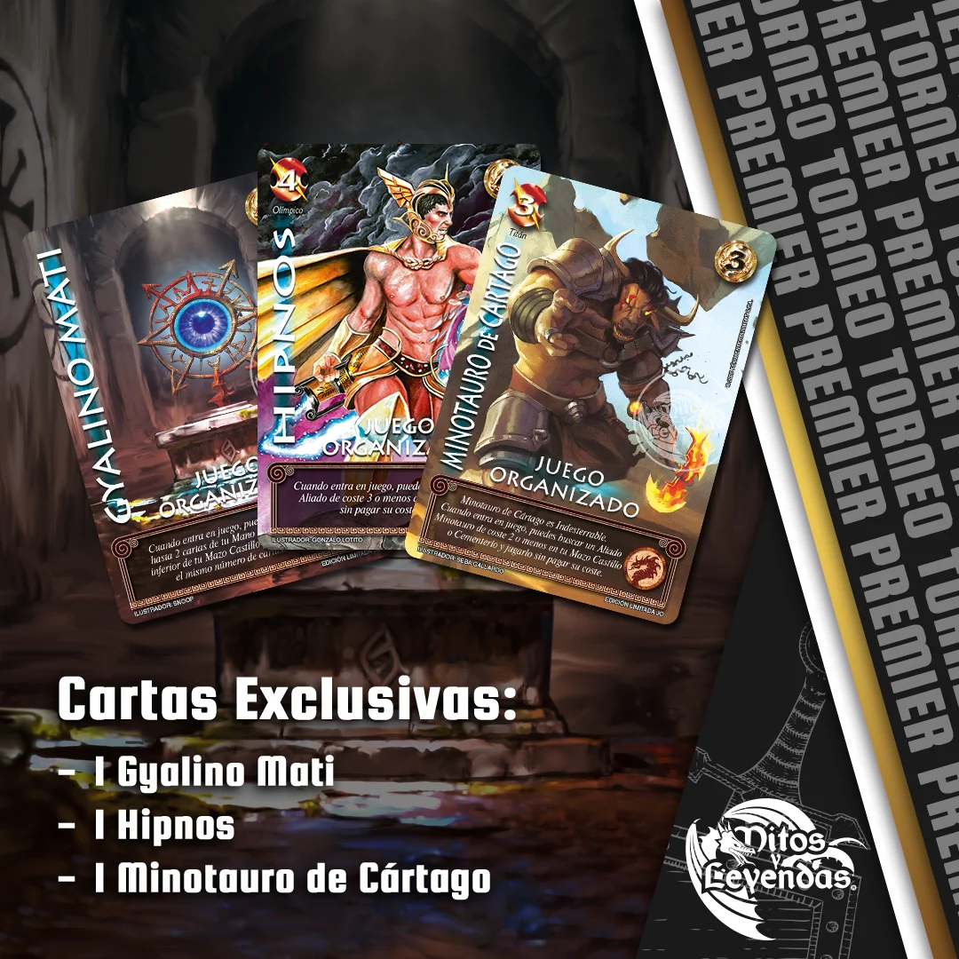 Kit de bienvenida: Hipnos, Minotauro de Cártago y Gyalino Mati
